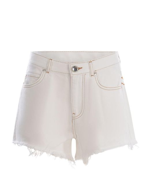 Pinko White Shorts "Honey"