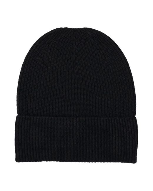 Moncler Black Wool And Cashmere Beanie for men