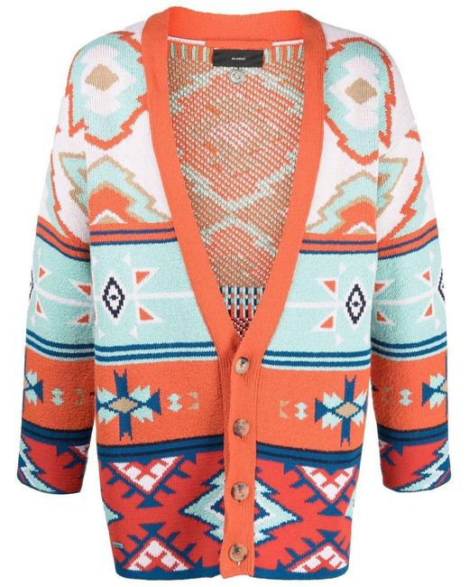 Alanui Blue Desert Road Casmere Cardigan for men