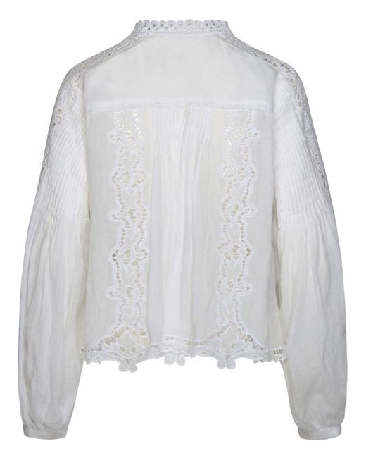 Isabel Marant Gray Shirt With Embroideries
