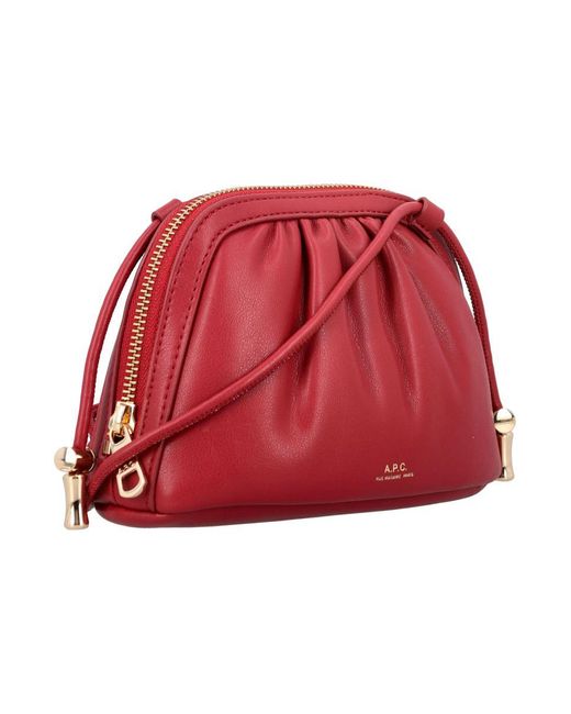 A.P.C. Red Small Ninon Bag