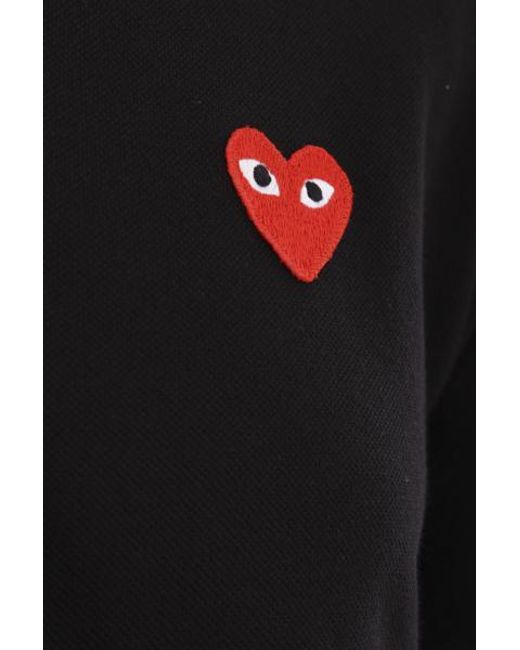 COMME DES GARÇONS PLAY Black T-Shirts And Polos