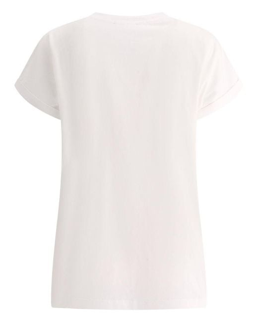 Balmain White " Flamingo" T-Shirt