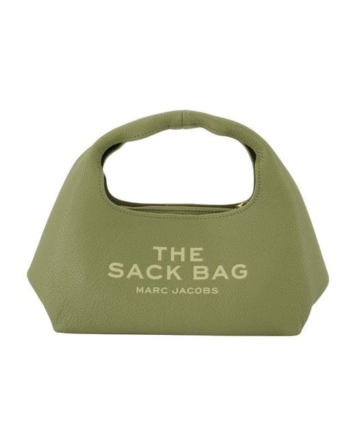 Marc Jacobs Green The Mini Sack Purse