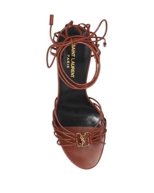 Saint Laurent Metallic Babylone 90 Sandals Shoes