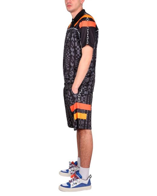 Marcelo Burlon Black X Kappa Bermuda Shorts for men