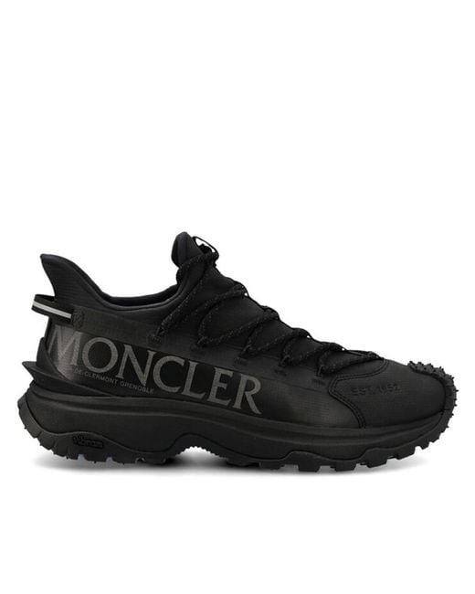 Moncler Black Trailgrip Lite2 Low Top Sneakers Shoes for men