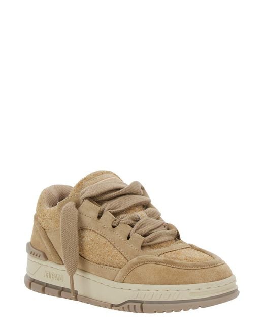 Axel Arigato Natural 'Area Lo' Low Top Sneakers With Logo Patch On The Tongue And Chunky Sole