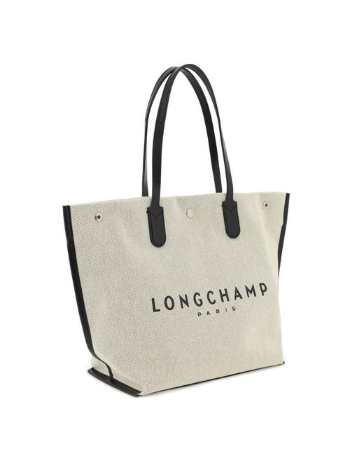 Longchamp 'roseau' Shopping Bag in Natural Lyst