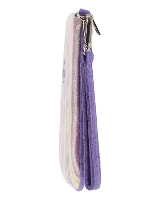Mc2 Saint Barth Purple Parisienne - Clutch Bag With Wrist Loop