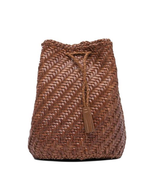 Dragon Diffusion Brown Pompom Double Jump Pompom Shape 2x Jump Design Shoulder Pouch 15x18x13 Cm
