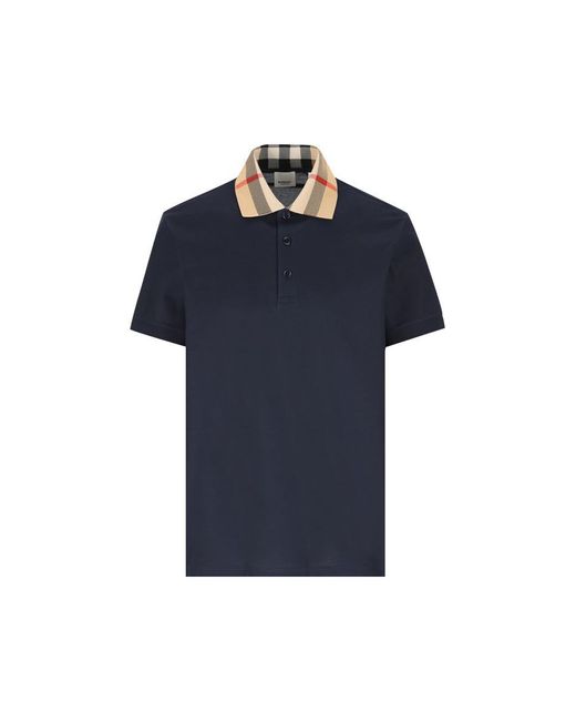 Burberry Blue T-Shirt And Polo Shirt for men