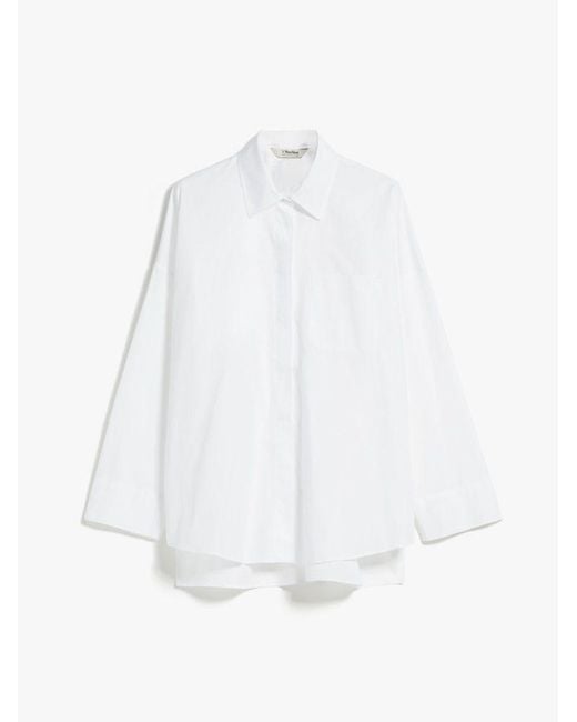 Max Mara White Cotton Oxford Shirt