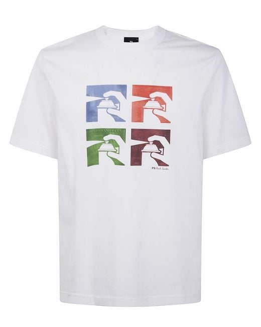 Paul Smith White Ss Tshirt 4 Spraycan for men