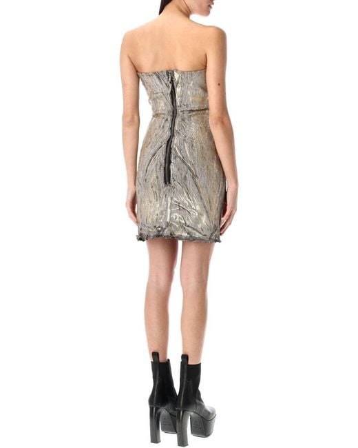 Rick Owens Multicolor Prong Mini Dress