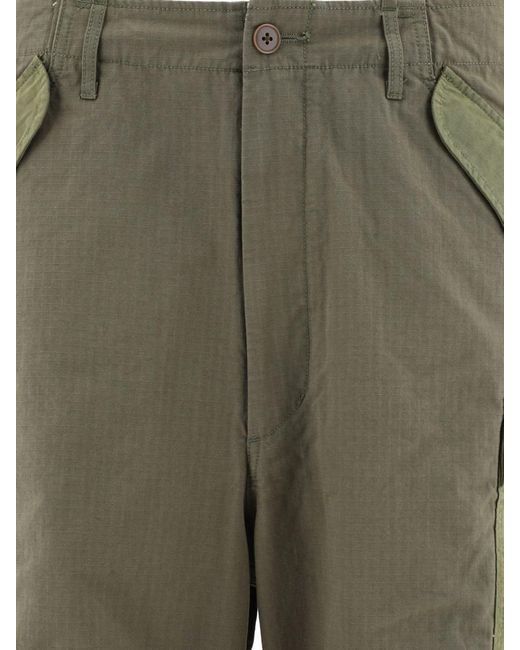 Nanamica Green Cargo Trousers for men