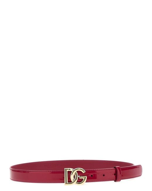 Dolce & Gabbana White Logo Belt Belts