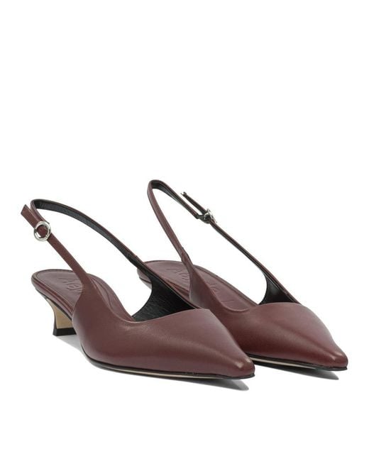 Aeyde Brown "Catrina 33Mm" Slingback