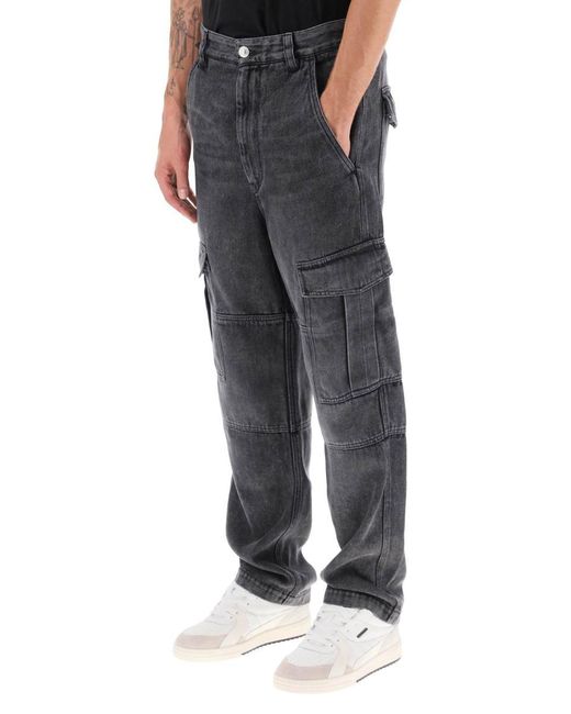 Isabel Marant Gray Terence Cargo Jeans for men