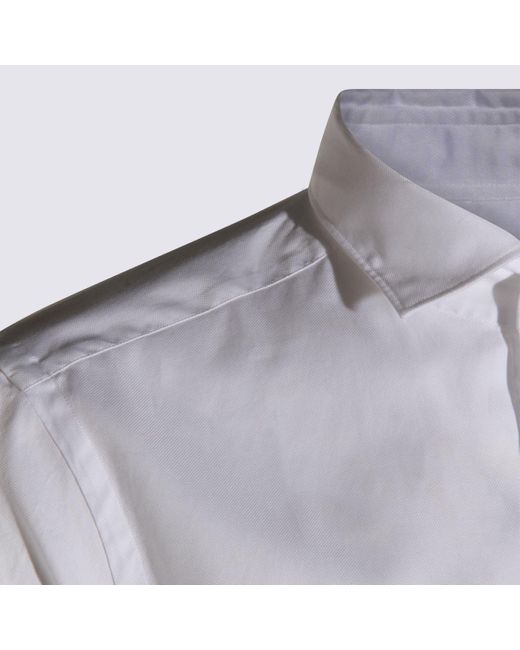 Glanshirt White Cotton Shirt for men