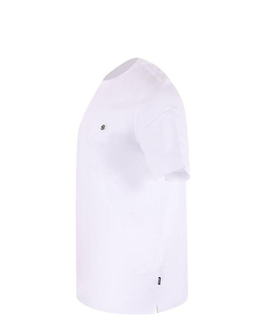 Boss White Cotton T-shirt for men