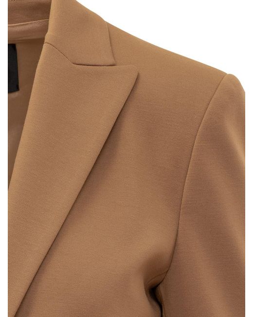 Pinko Brown One-Breasted Blazer