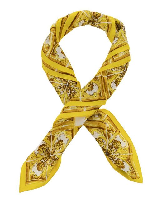 スカーフ Dolce & Gabbana 'Maiolica' print scarf (FN093RGDAOY HP3OO) スカーフ Dolce & Gabbana 'Maiolica' print scarf (FN093RGDAOY