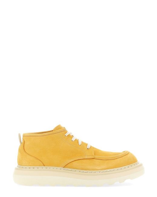 Premiata Yellow Lace-up Boot for men