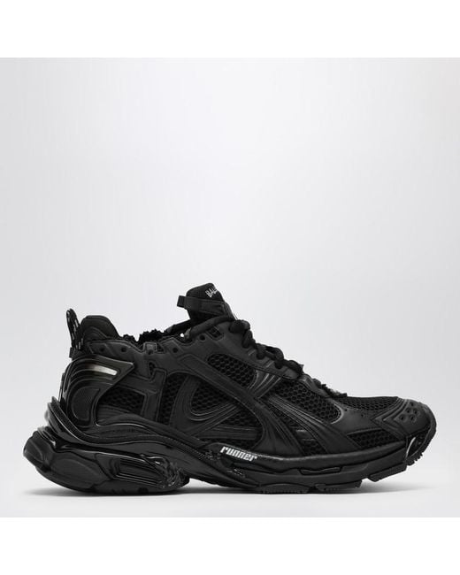 Balenciaga Black Low Runner Trainer for men