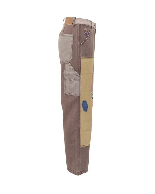 Kidsuper Gray Patchwork Trousers for men