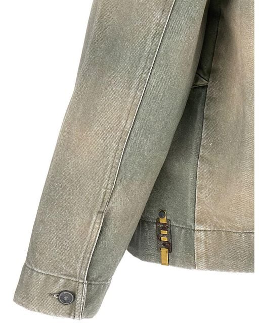 Objects IV Life Gray 'traditional Denim' Jacket for men