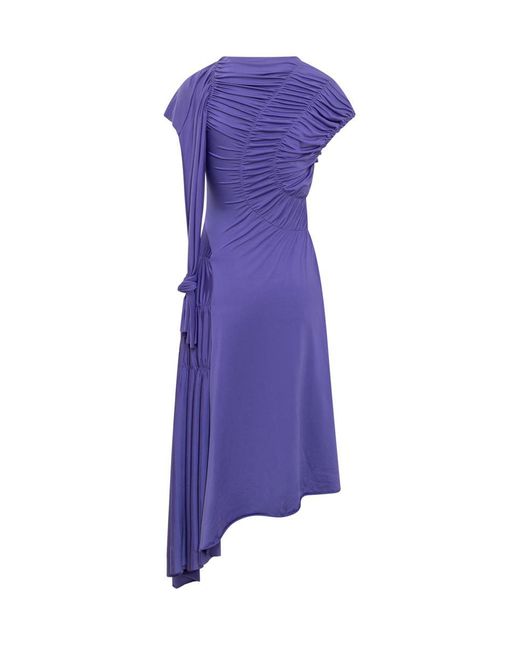 Victoria Beckham Purple Wrap Dress