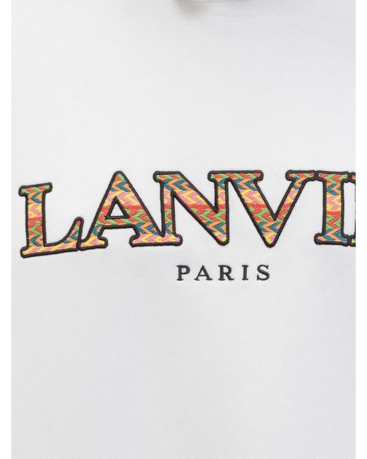 Lanvin White Curb Over Hoodie