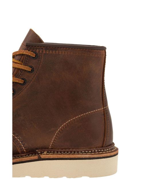 Red Wing Brown Classic Moc - Rough And Tough Leather Boot for men