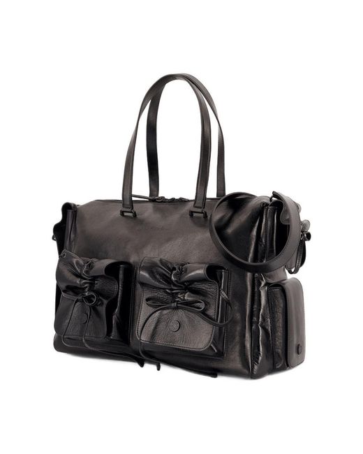Acne Black Multipocket Shoulder Bag for men