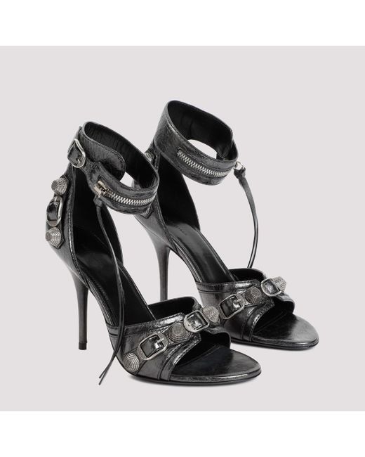 Balenciaga Black High Heel Sandals