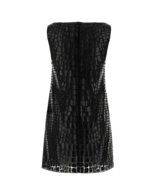 DSquared² Black Dsquared Silk Uptown Mini Dress