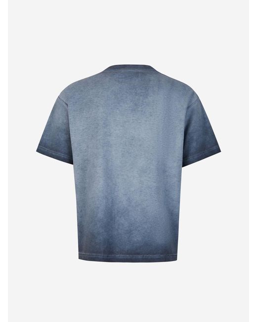 John Elliott Blue Phoenix Oil Wash T-shirt for men