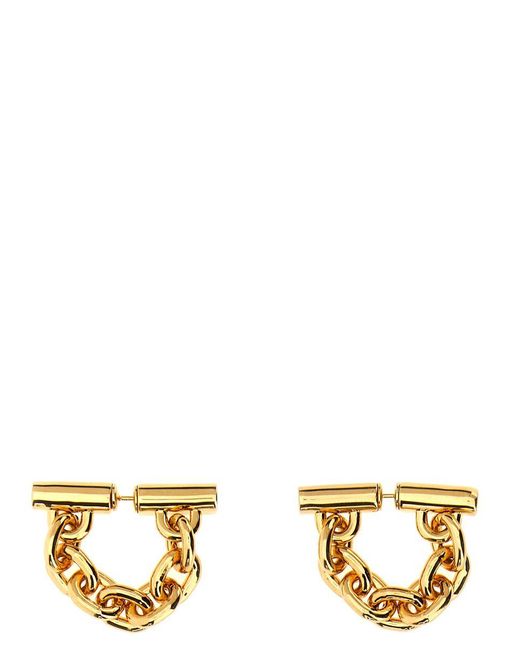 Rabanne Metallic 'Xl Link Chain' Earrings