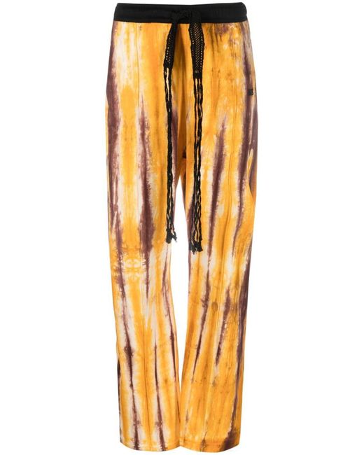 Wales Bonner Orange Air Jersey Hand-dyed Trousers