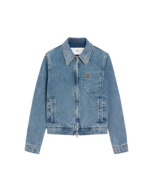 AMI Blue Outerwears for men