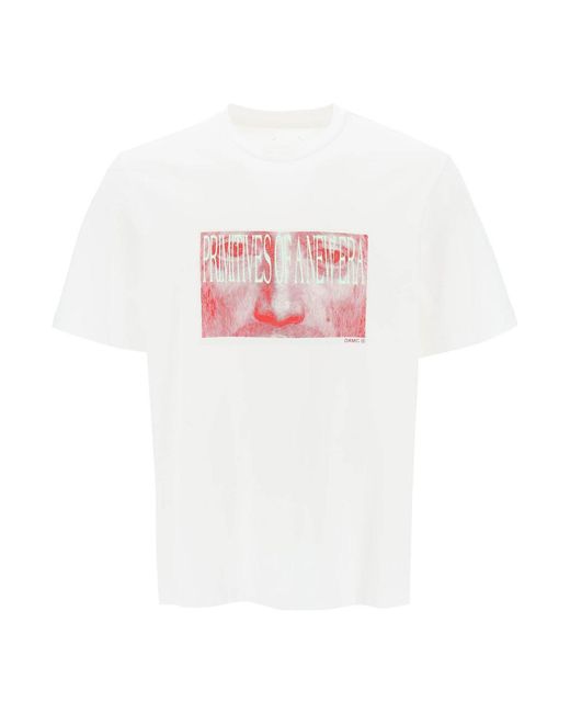 OAMC Pink 'albrecht' T-shirt With Print for men