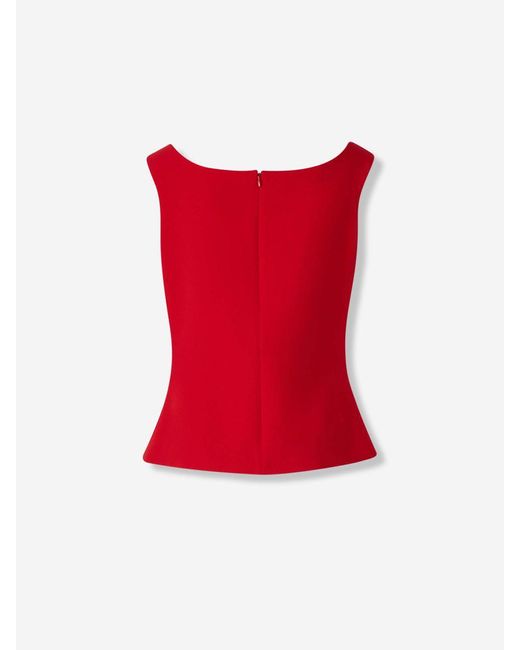 Magda Butrym Red Floral Top