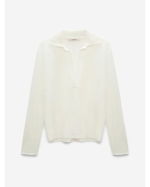 Dorothee Schumacher White Long Sleeve Blouse