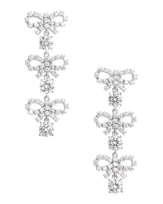 Self-Portrait White Earrings