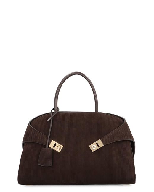 Ferragamo Brown Hug (L) Handbag