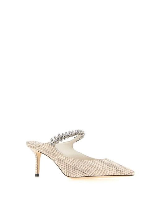 Jimmy Choo White Heeled Shoes