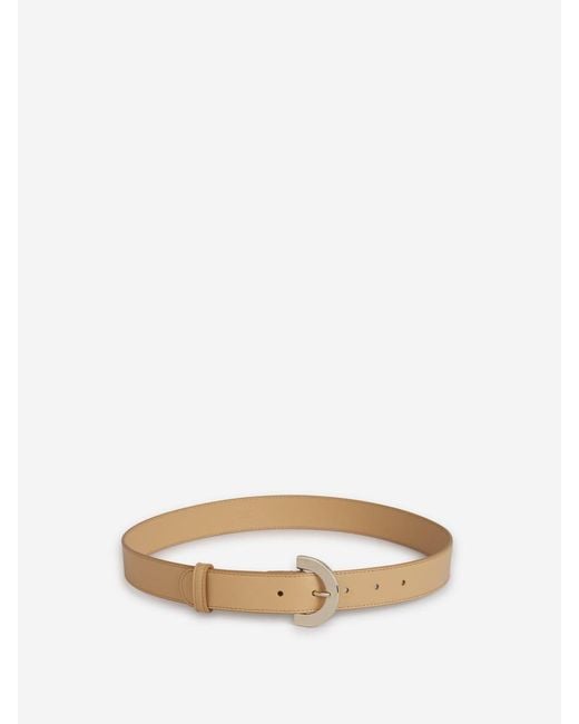 Chloé Natural Smooth Leather Belt