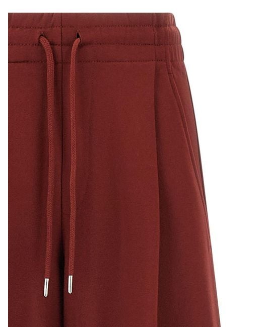 Dries Van Noten Red 'Hadium' Pants