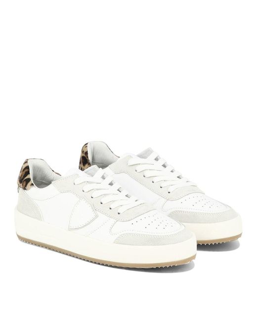 Philippe Model White "Nice" Sneakers